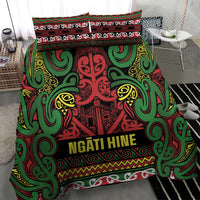 Aotearoa Iwi Ngati Hine Bedding Set Maori Wharenui House Tribal Pattern LT9 - Polynesian Pride