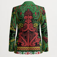 Aotearoa Iwi Ngati Hine Blazer Maori Wharenui House Tribal Pattern LT9 - Polynesian Pride