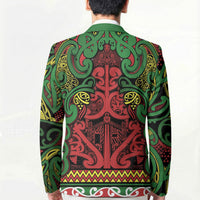 Aotearoa Iwi Ngati Hine Blazer Maori Wharenui House Tribal Pattern LT9 - Polynesian Pride