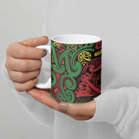 Aotearoa Iwi Ngati Hine Ceramic Mug Maori Wharenui House Tribal Pattern LT9 - Polynesian Pride