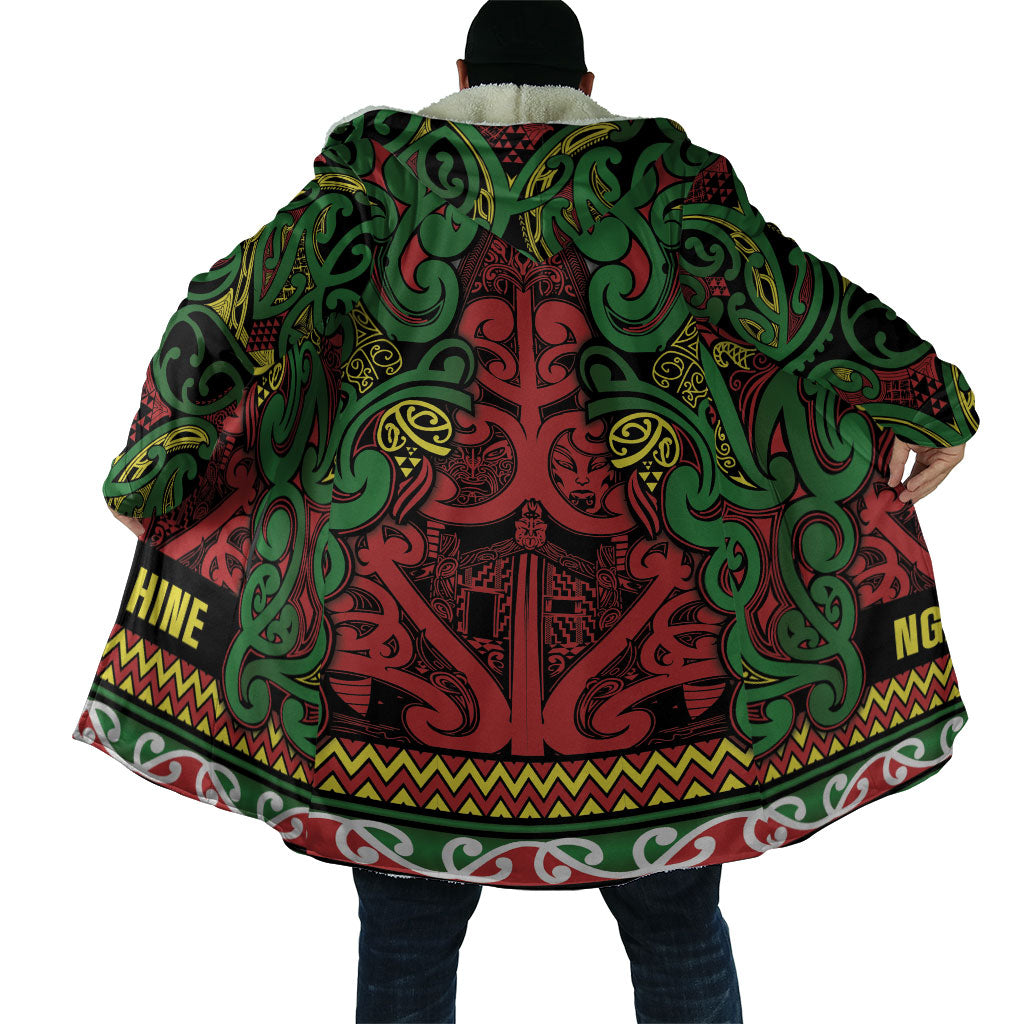 Aotearoa Iwi Ngati Hine Cloak Maori Wharenui House Tribal Pattern LT9 - Polynesian Pride