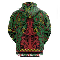 Aotearoa Iwi Ngati Hine Hoodie Maori Wharenui House Tribal Pattern LT9 - Polynesian Pride
