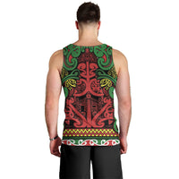 Aotearoa Iwi Ngati Hine Men Tank Top Maori Wharenui House Tribal Pattern LT9 - Polynesian Pride