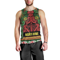 Aotearoa Iwi Ngati Hine Men Tank Top Maori Wharenui House Tribal Pattern LT9 - Polynesian Pride