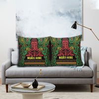 Aotearoa Iwi Ngati Hine Pillow Cover Maori Wharenui House Tribal Pattern LT9 - Polynesian Pride