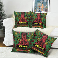 Aotearoa Iwi Ngati Hine Pillow Cover Maori Wharenui House Tribal Pattern LT9 - Polynesian Pride