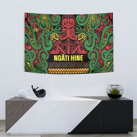 Aotearoa Iwi Ngati Hine Tapestry Maori Wharenui House Tribal Pattern LT9 - Polynesian Pride