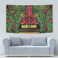 Aotearoa Iwi Ngati Hine Tapestry Maori Wharenui House Tribal Pattern LT9 - Polynesian Pride