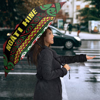 Aotearoa Iwi Ngati Hine Umbrella Maori Wharenui House Tribal Pattern LT9 - Polynesian Pride