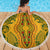 Africa Dashiki Beach Blanket African Tribal Art Mixed Polynesian Tattoo Gold Color Unique LT9 - Wonder Print Shop