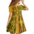 Africa Dashiki Family Matching Long Sleeve Bodycon Dress and Hawaiian Shirt African Tribal Art Mixed Polynesian Tattoo Gold Color Unique LT9 - Polynesian Pride