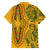 Africa Dashiki Family Matching Long Sleeve Bodycon Dress and Hawaiian Shirt African Tribal Art Mixed Polynesian Tattoo Gold Color Unique LT9 - Polynesian Pride