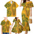 Africa Dashiki Family Matching Mermaid Dress and Hawaiian Shirt African Tribal Art Mixed Polynesian Tattoo Gold Color Unique LT9 - Polynesian Pride