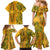 Africa Dashiki Family Matching Mermaid Dress and Hawaiian Shirt African Tribal Art Mixed Polynesian Tattoo Gold Color Unique LT9 - Polynesian Pride