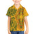 Africa Dashiki Family Matching Off Shoulder Long Sleeve Dress and Hawaiian Shirt African Tribal Art Mixed Polynesian Tattoo Gold Color Unique LT9 Son's Shirt Gold - Polynesian Pride