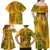 Africa Dashiki Family Matching Off Shoulder Maxi Dress and Hawaiian Shirt African Tribal Art Mixed Polynesian Tattoo Gold Color Unique LT9 - Polynesian Pride