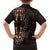 Africa Dashiki Family Matching Off Shoulder Short Dress and Hawaiian Shirt African Tribal Art Mixed Polynesian Tattoo Red Color Unique LT9 - Polynesian Pride