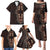 Africa Dashiki Family Matching Puletasi Dress and Hawaiian Shirt African Tribal Art Mixed Polynesian Tattoo Red Color Unique LT9 - Polynesian Pride