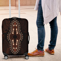 Africa Dashiki Luggage Cover African Tribal Art Mixed Polynesian Tattoo Red Color Unique LT9 Red - Polynesian Pride