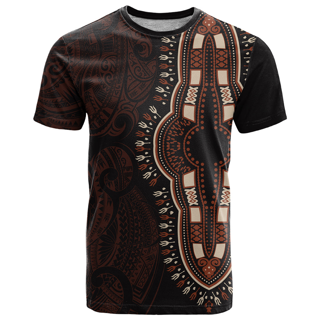 Africa Dashiki T Shirt African Tribal Art Mixed Polynesian Tattoo Red Color Unique LT9 Red - Polynesian Pride