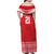 Custom Mate Ma'a Tonga Heritage Family Matching Off Shoulder Maxi Dress and Hawaiian Shirt Pacific Tribal Rugby Red Edition - Polynesian Pride
