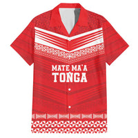 Custom Mate Ma'a Tonga Heritage Hawaiian Shirt Pacific Tribal Rugby Red Edition LT9 Red - Polynesian Pride