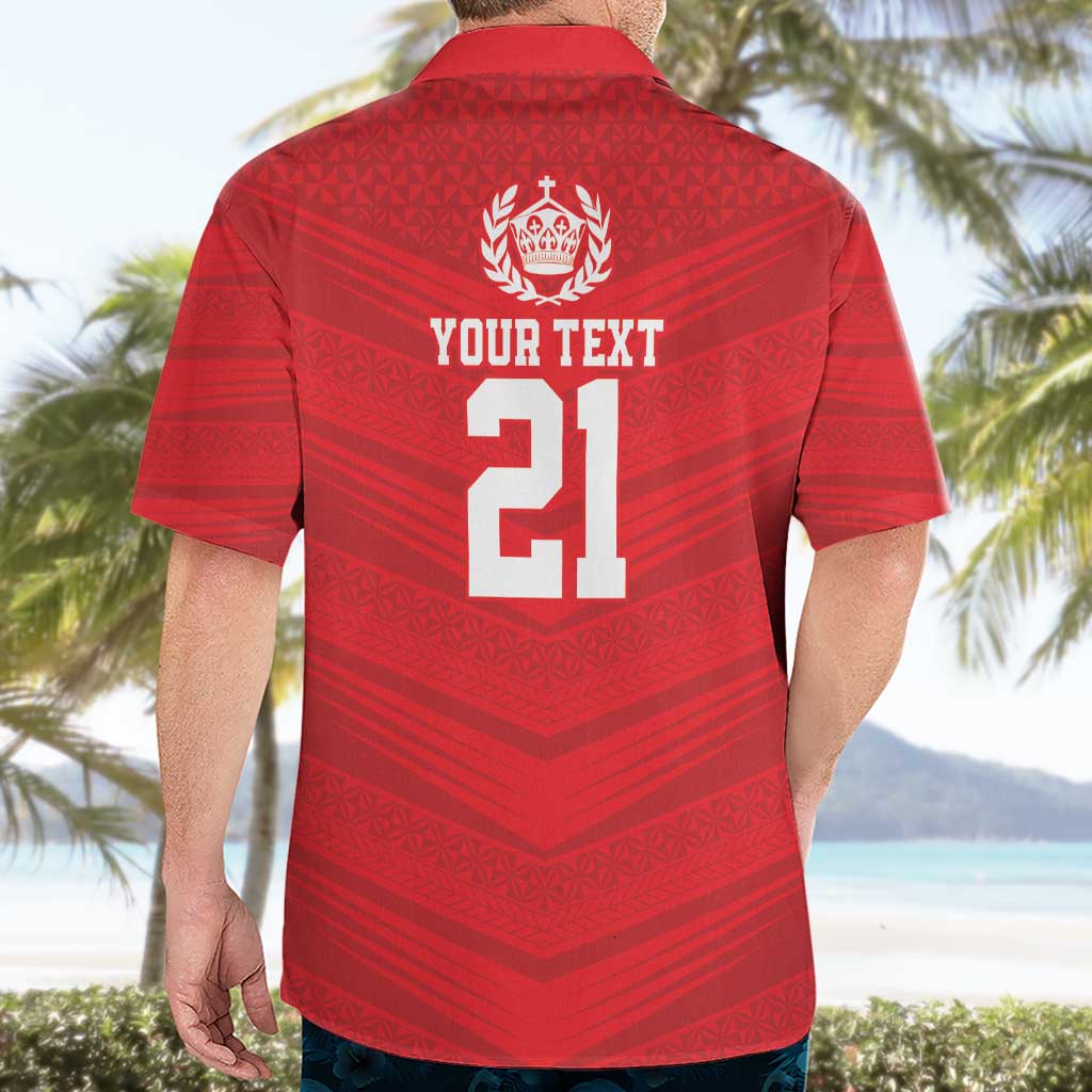 Custom Mate Ma'a Tonga Heritage Hawaiian Shirt Pacific Tribal Rugby Red Edition LT9 - Polynesian Pride