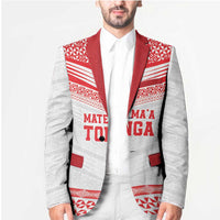 Custom Mate Ma'a Tonga Heritage Blazer Pacific Tribal Rugby White Edition - Polynesian Pride