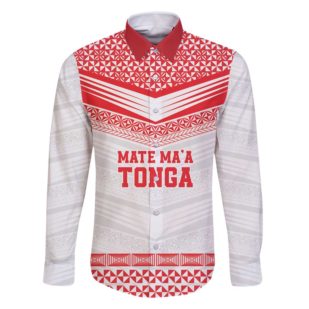 Custom Mate Ma'a Tonga Heritage Family Matching Mermaid Dress and Hawaiian Shirt Pacific Tribal Rugby White Edition - Polynesian Pride