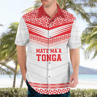 Custom Mate Ma'a Tonga Heritage Hawaiian Shirt Pacific Tribal Rugby White Edition LT9 - Polynesian Pride