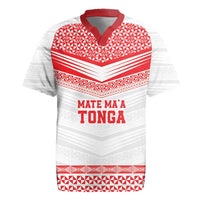 Custom Mate Ma'a Tonga Heritage Rugby Jersey Pacific Tribal Rugby White Edition LT9 White - Polynesian Pride