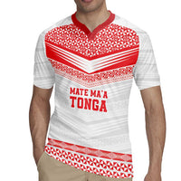 Custom Mate Ma'a Tonga Heritage Rugby Jersey Pacific Tribal Rugby White Edition LT9 - Polynesian Pride