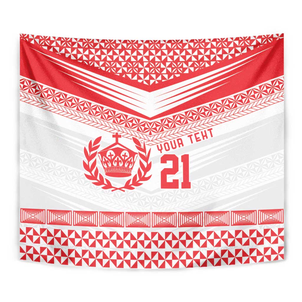 Custom Mate Ma'a Tonga Heritage Tapestry Pacific Tribal Rugby White Edition - Polynesian Pride