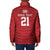 Custom Pacific Rugby Spirit Padded Jacket Tonga Ngatu Pride Red Edition - Polynesian Pride