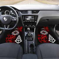 New Zealand Waitangi Day Personalised Car Mats Aotearoa Te Ra O Waitangi With Maori Tattoo LT9 - Polynesian Pride