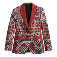 Aotearoa Kowhaiwhai Taniko Patchwork Motifs Blazer - Polynesian Pride