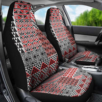 Aotearoa Kowhaiwhai Taniko Patchwork Motifs Car Seat Cover