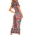 Aotearoa Kowhaiwhai Taniko Patchwork Motifs Family Matching Short Sleeve Bodycon Dress and Hawaiian Shirt