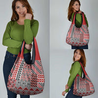 Aotearoa Kowhaiwhai Taniko Patchwork Motifs Grocery Bag LT9 - Polynesian Pride