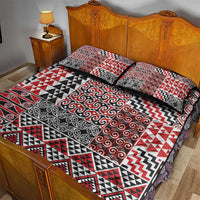 Aotearoa Kowhaiwhai Taniko Patchwork Motifs Quilt Bed Set LT9 - Polynesian Pride