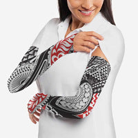 Aotearoa Maori Rugby Tribal Tattoo Arm Sleeves Kowhaiwhai Taniko Patchwork Motifs - Polynesian Pride