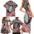 Aotearoa Maori Rugby Tribal Tattoo Family Matching Short Sleeve Bodycon Dress and Hawaiian Shirt Kowhaiwhai Taniko Patchwork Motifs