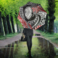 Aotearoa Maori Rugby Tribal Tattoo Umbrella Kowhaiwhai Taniko Patchwork Motifs - Polynesian Pride