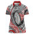 Aotearoa Maori Rugby Tribal Tattoo Women Polo Shirt Kowhaiwhai Taniko Patchwork Motifs