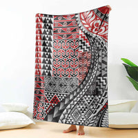 Aotearoa Maori Tribal Tattoo Blanket Kowhaiwhai Taniko Patchwork Motifs LT9 - Polynesian Pride