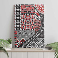 Aotearoa Maori Tribal Tattoo Canvas Wall Art Kowhaiwhai Taniko Patchwork Motifs LT9 - Polynesian Pride