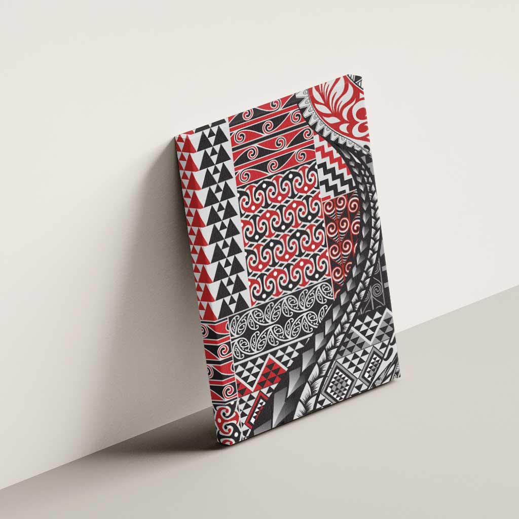 Aotearoa Maori Tribal Tattoo Canvas Wall Art Kowhaiwhai Taniko Patchwork Motifs LT9 - Polynesian Pride