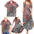 Aotearoa Maori Tribal Tattoo Family Matching Summer Maxi Dress and Hawaiian Shirt Kowhaiwhai Taniko Patchwork Motifs