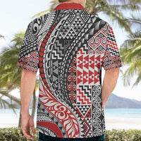 Aotearoa Maori Tribal Tattoo Hawaiian Shirt Kowhaiwhai Taniko Patchwork Motifs LT9 - Polynesian Pride