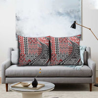 Aotearoa Maori Tribal Tattoo Pillow Cover Kowhaiwhai Taniko Patchwork Motifs - Polynesian Pride